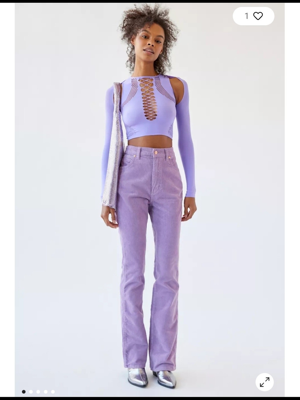 Wrangler Lavender Flare Jeans - Women's Lilac Corduroy